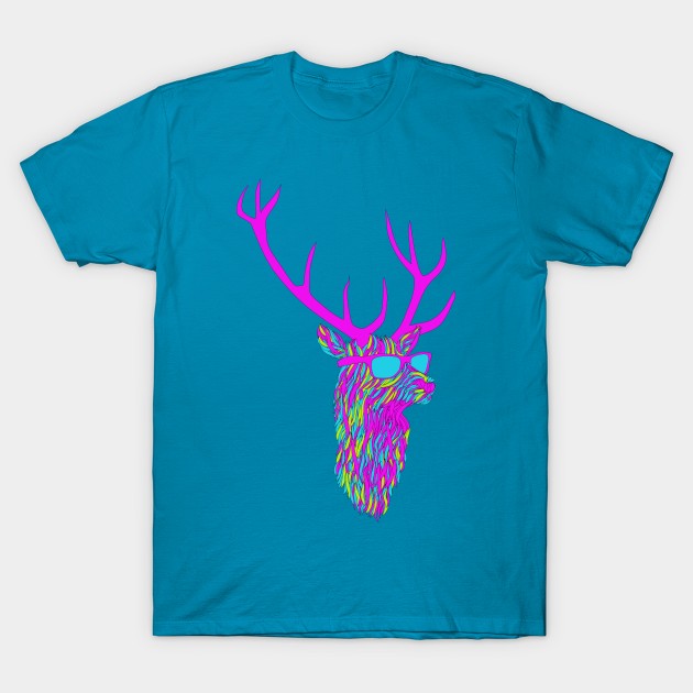 Party Deer T-Shirt by astronaut